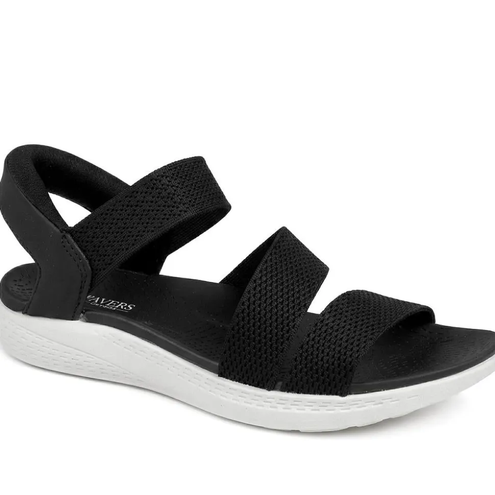 Easy Step In Lightweight Sandals - Black
