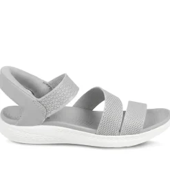 Easy Step In Lightweight Sandals - Grey