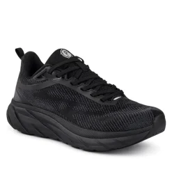 Easy Step In Memory Foam Lace Up Trainers - Black