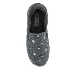 Easy Step In Memory Foam Slippers - Grey