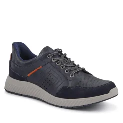 Easy Step In Wide Fit Bungee Laced Shoes - Navy