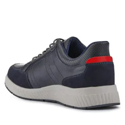 Easy Step In Wide Fit Bungee Laced Shoes - Navy