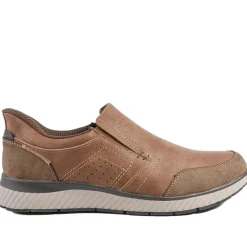 Easy Step In Wide Fit Laceless Shoes - Cognac