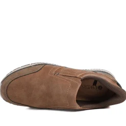 Easy Step In Wide Fit Laceless Shoes - Cognac