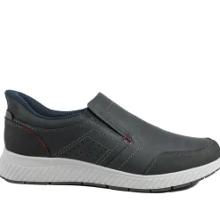 Easy Step In Wide Fit Laceless Shoes - Navy