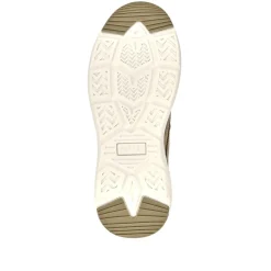 Easy Step In Wide Fit Laceless Trainers - Beige