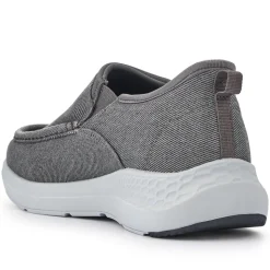 Easy Step In Wide Fit Laceless Trainers - Grey