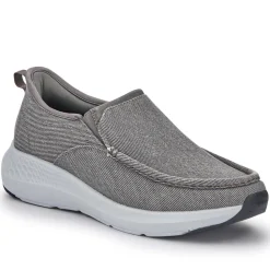 Easy Step In Wide Fit Laceless Trainers - Grey