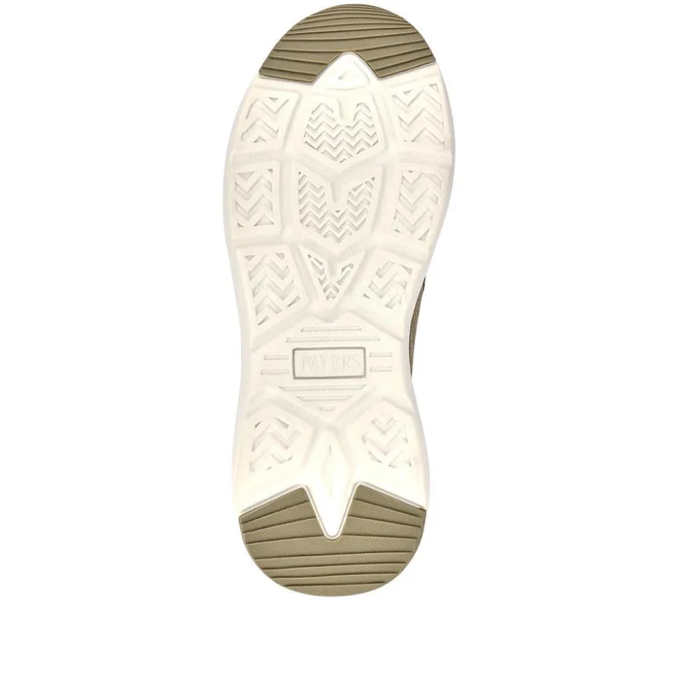 Easy Step In Wide Fit Lightweight Trainers - Beige