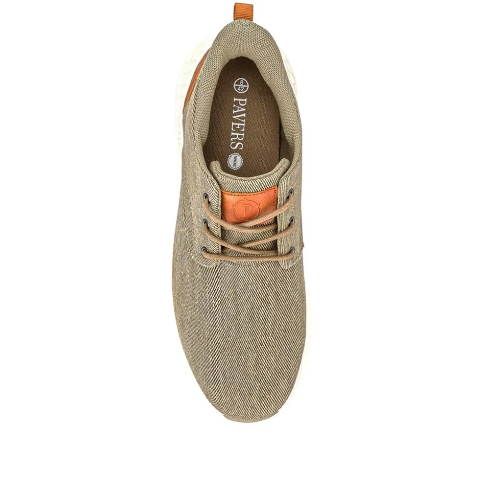 Easy Step In Wide Fit Lightweight Trainers - Beige