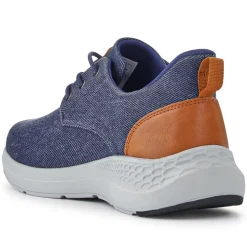 Easy Step In Wide Fit Lightweight Trainers - Navy