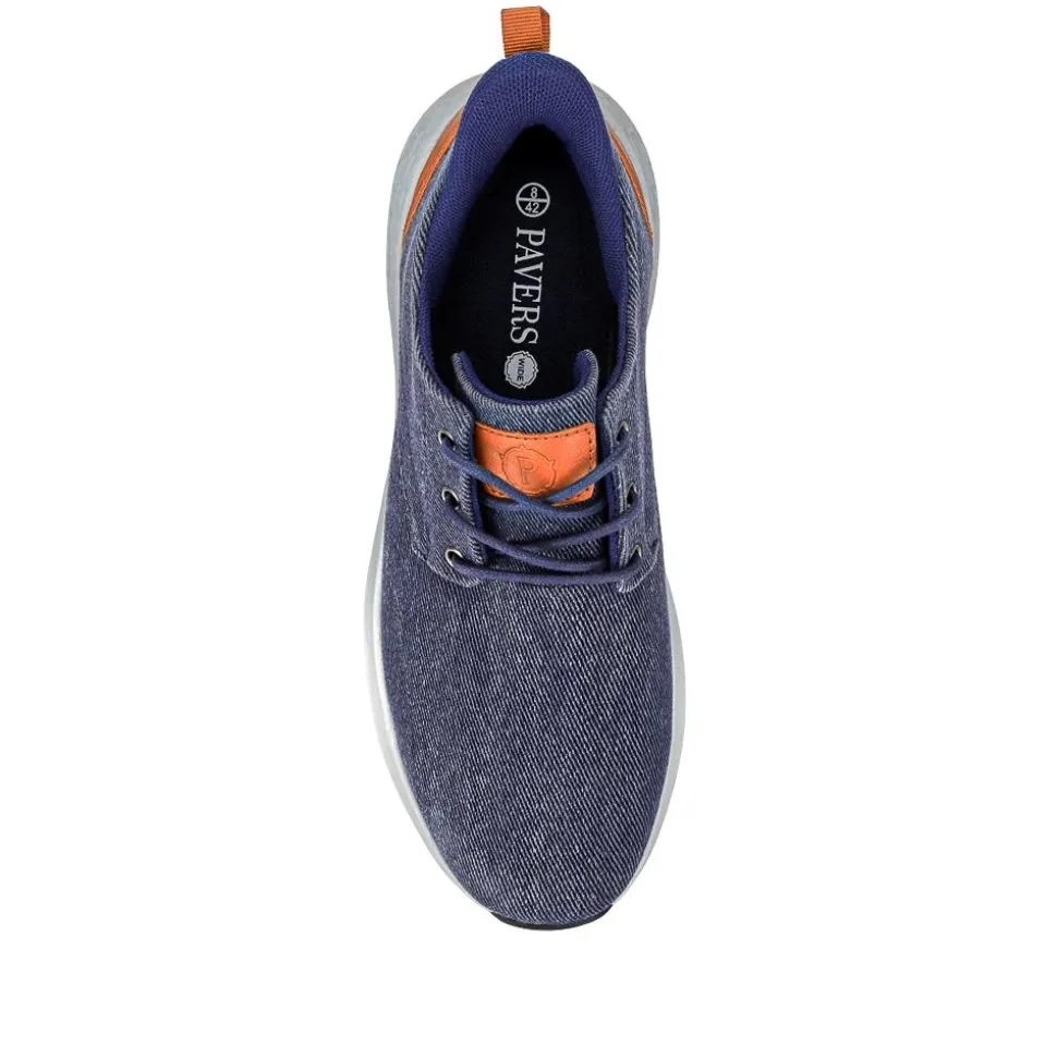 Easy Step In Wide Fit Lightweight Trainers - Navy