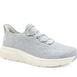 Easy Step In Wide Fit Memory Foam Trainers - Blue