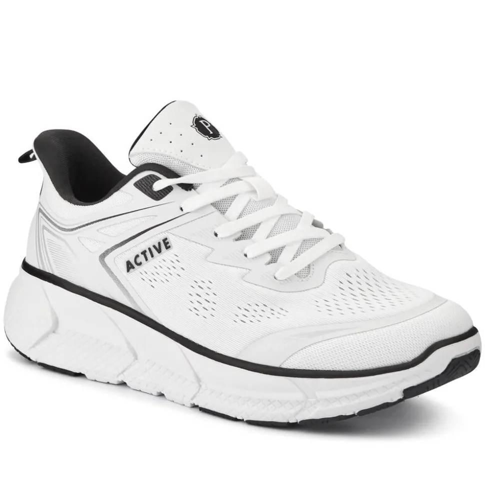 Easy Step In Wide Fit Memory Foam Trainers - White