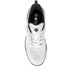 Easy Step In Wide Fit Memory Foam Trainers - White