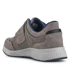 Easy Step In Wide Fit Touch Fastening Trainers - Grey