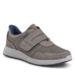Easy Step In Wide Fit Touch Fastening Trainers - Grey