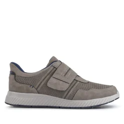 Easy Step In Wide Fit Touch Fastening Trainers - Grey