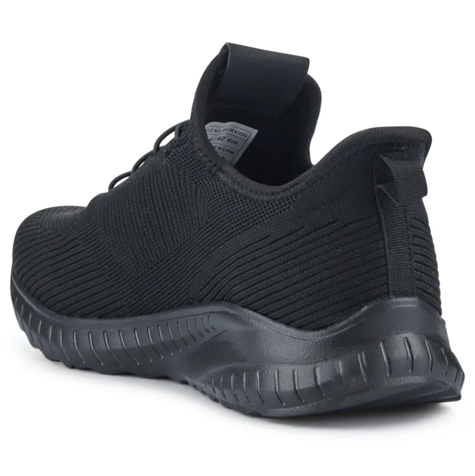 Easy Step In Wide Fit Trainers - Black