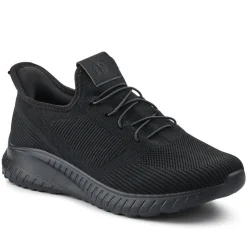 Easy Step In Wide Fit Trainers - Black