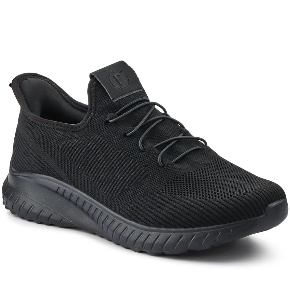 Easy Step In Wide Fit Trainers - Black