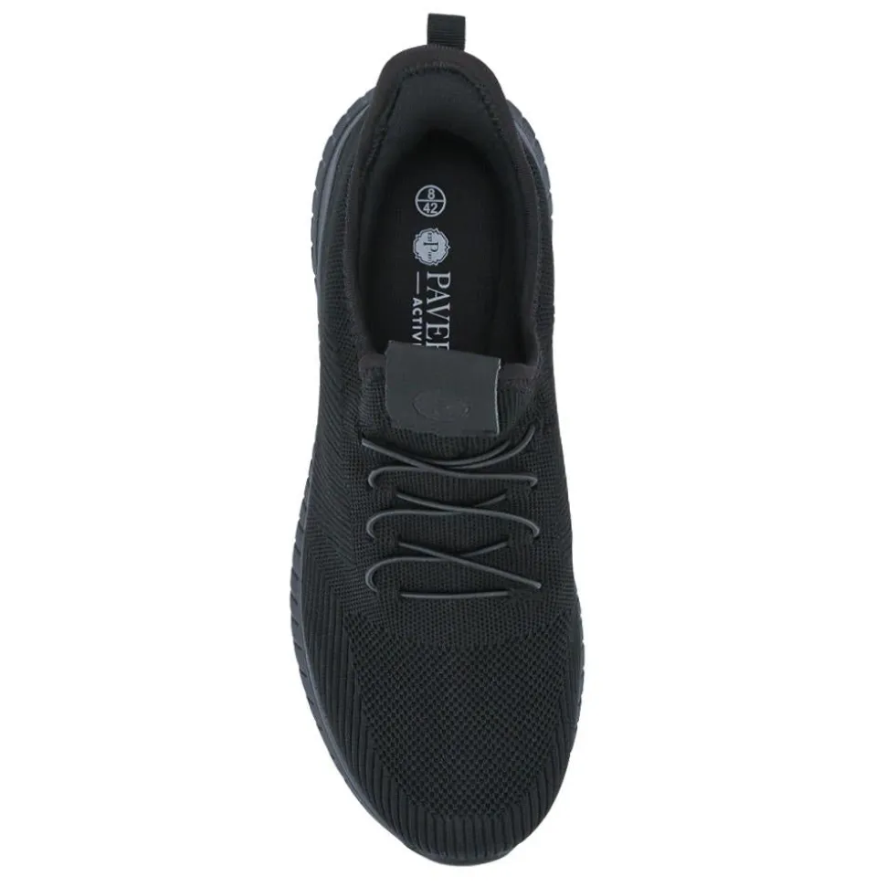 Easy Step In Wide Fit Trainers - Black