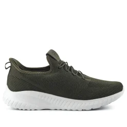 Easy Step In Wide Fit Trainers - Khaki