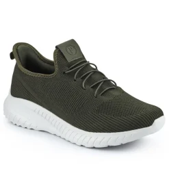 Easy Step In Wide Fit Trainers - Khaki