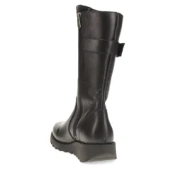 Edita Leather Calf Boots - Black