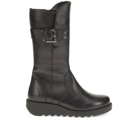 Edita Leather Calf Boots - Black