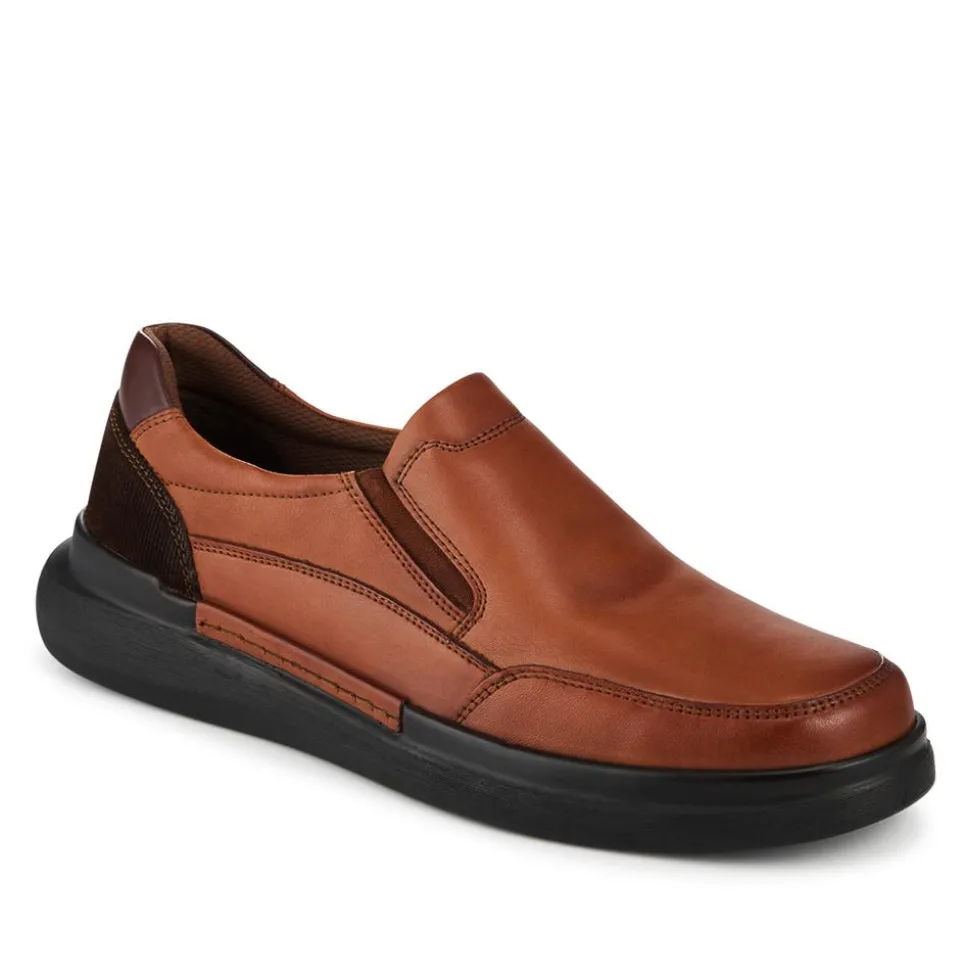 Elasticated Lightweight Slip In Shoes - Tan