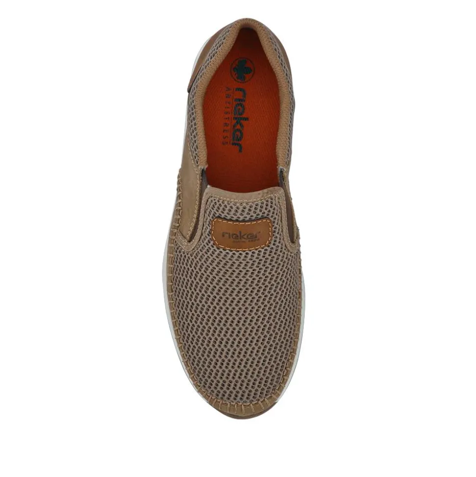 Elasticated Slip-On Shoes - Beige