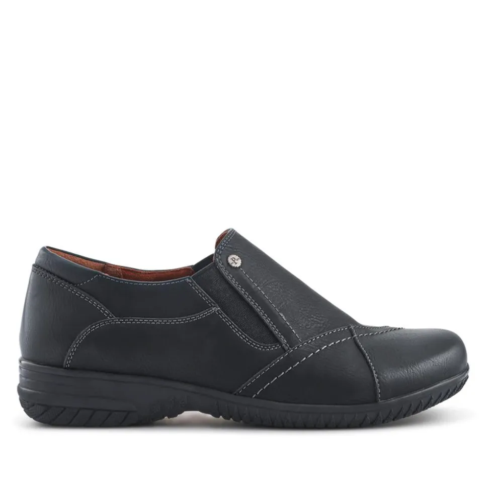 Elasticated Slip-On Shoes - Black