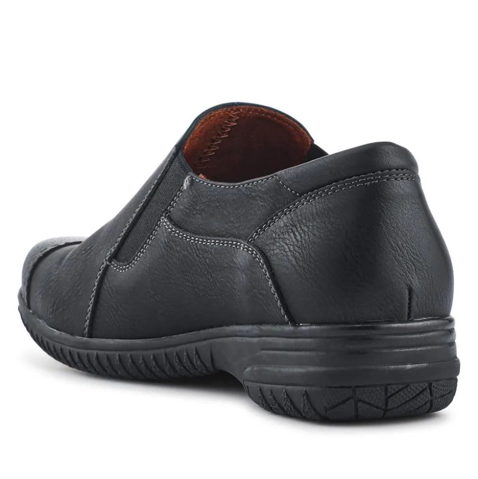 Elasticated Slip-On Shoes - Black