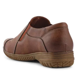 Elasticated Slip-On Shoes - Brown
