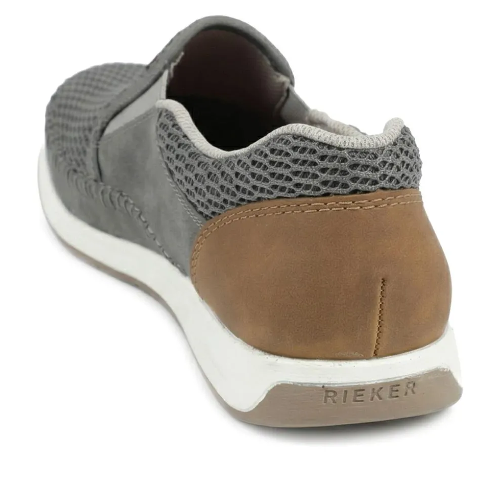 Elasticated Slip-On Shoes - Grey