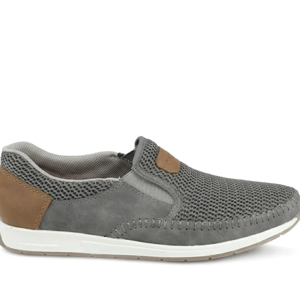 Elasticated Slip-On Shoes - Grey