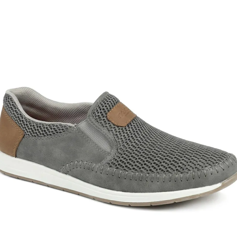 Elasticated Slip-On Shoes - Grey