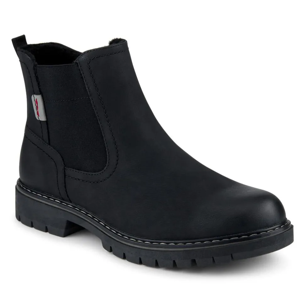 Elasticated Smart Slip On Boots - Black