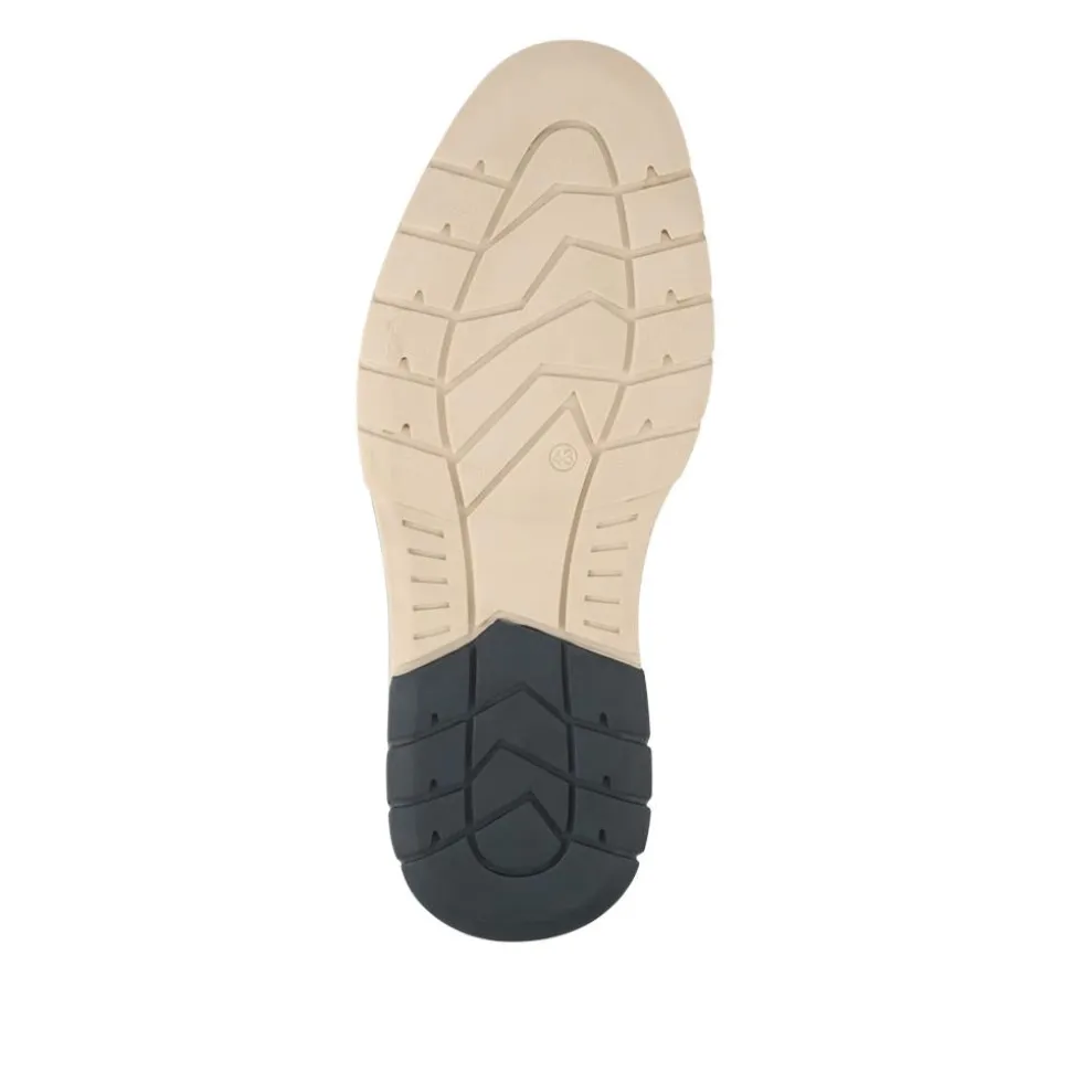 Elastic Fit Lace Up Shoes - Cognac