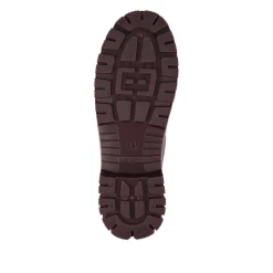 Elastic Fit Wellington Boots - Burgundy