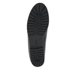 Elder Gabor Leather Loafers - Black