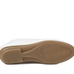 Elegant Wedge Loafers - White