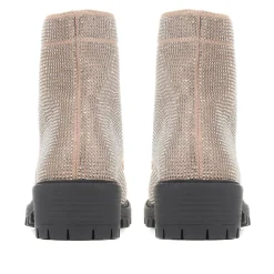 Embellished Ankle Boots - Taupe