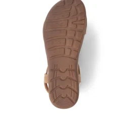 Embellished Flat Sandals - Brown