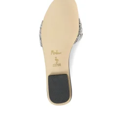 Embellished Mule Sandals - Black