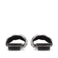 Embellished Mule Sandals - Black