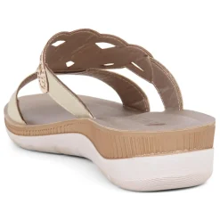 Embellished Mule Sandals - Gold