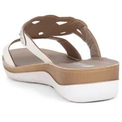 Embellished Mule Sandals - White