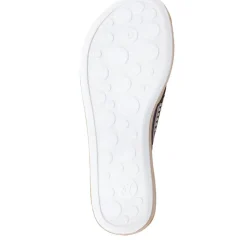 Embellished Platform Toe Post Sandals - Black